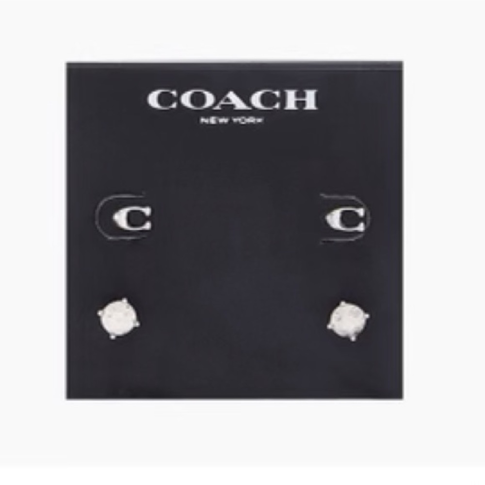 Coach Signature C Stud Earrings Set - Picture 5 of 6